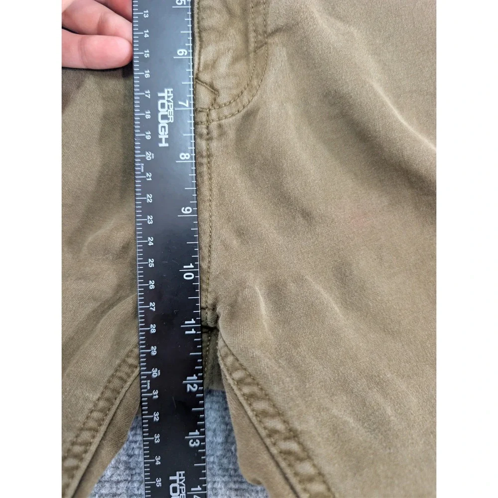 Banana Republic Traveler Cotton Brown Olive Pants Trousers Mens 36x32 Slim Chino